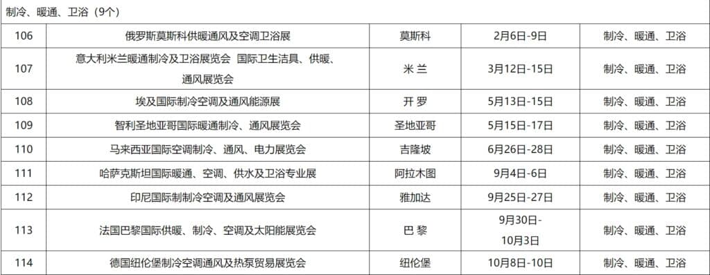 2024外贸制冷、暖通、卫浴展会